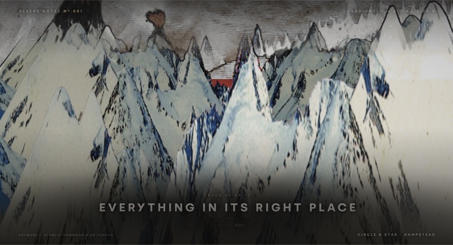 Everything in Its Right Place — the screen in the room