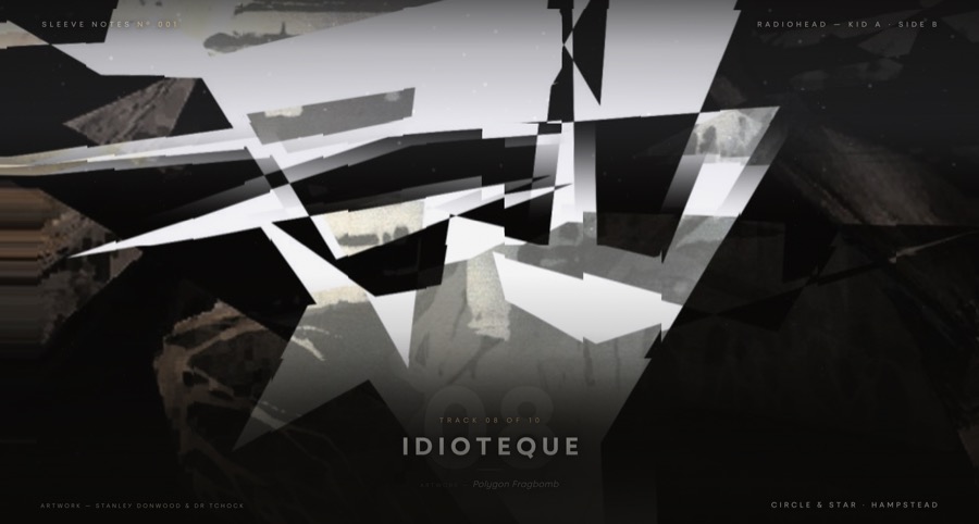 Idioteque — the screen in the room